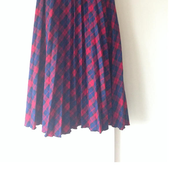 OLIVEdesOLIVE(オリーブデオリーブ)のチェック✴︎ロングプリーツスカート レディースのスカート(ロングスカート)の商品写真