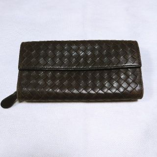 ボッテガヴェネタ(Bottega Veneta)のボッテガヴェネタ BOTTEGA VENETA 長財布 こげ茶(財布)