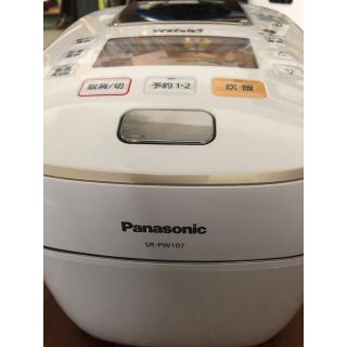 パナソニック(Panasonic)のめぐ様専用【中古・保証期間有】パナソニックWおどり炊SR-PW107【新品】内釜(炊飯器)