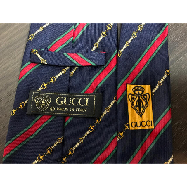 Gucci(グッチ)のGUCCI グッチ ネクタイ ネイビー メンズのファッション小物(ネクタイ)の商品写真