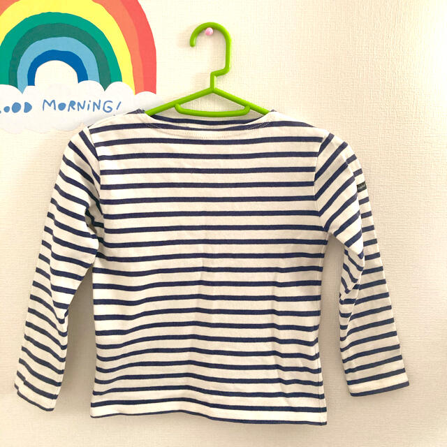 SAINT JAMES(セントジェームス)のセントジェームス ボーダーカットソー ロンT キッズ/ベビー/マタニティのキッズ服女の子用(90cm~)(Tシャツ/カットソー)の商品写真