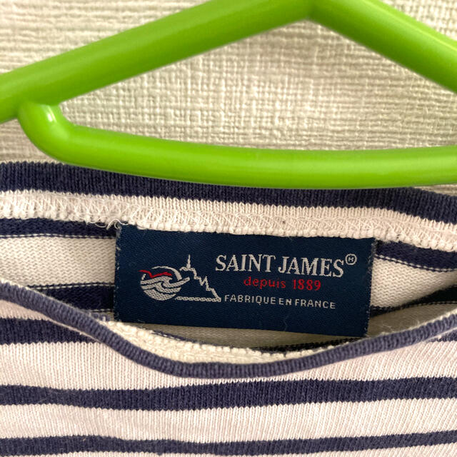 SAINT JAMES(セントジェームス)のセントジェームス ボーダーカットソー ロンT キッズ/ベビー/マタニティのキッズ服女の子用(90cm~)(Tシャツ/カットソー)の商品写真