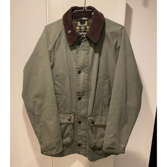 オリーブ状態美品 Barbour BEDALE SL ウォッシュド ジャケット