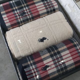 ラルフローレン(Ralph Lauren)の[新品]ラルフローレン　ハンドタオル2枚  ウォッシュタオル1枚 セット(タオル/バス用品)