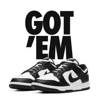 ナイキ(NIKE)のNIKE DUNK LOW RETRO "WHITE/BLACK"(スニーカー)