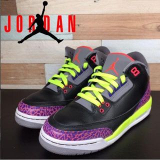 ナイキ(NIKE)のNIKE AIR JORDAN 3 RETRO 24cm(スニーカー)