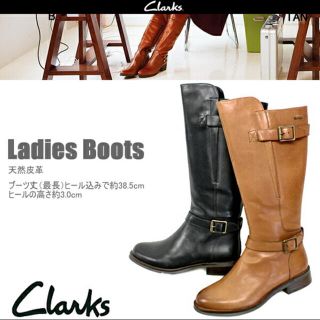 クラークス(Clarks)のロングブーツ(ブーツ)