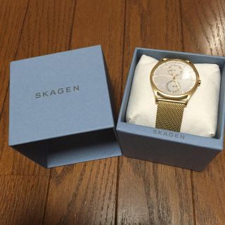 スカーゲン(SKAGEN)のスカーゲン*時計*ゴールド(腕時計(アナログ))