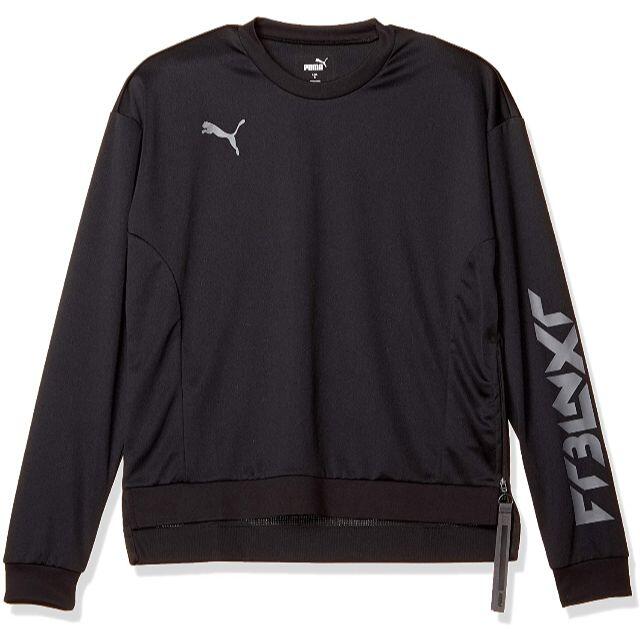 PUMA(プーマ)のM黒)プーマ★ロングスリーブシャツ 657030 丸首薄手片側サイドファスナー付 メンズのトップス(Tシャツ/カットソー(七分/長袖))の商品写真