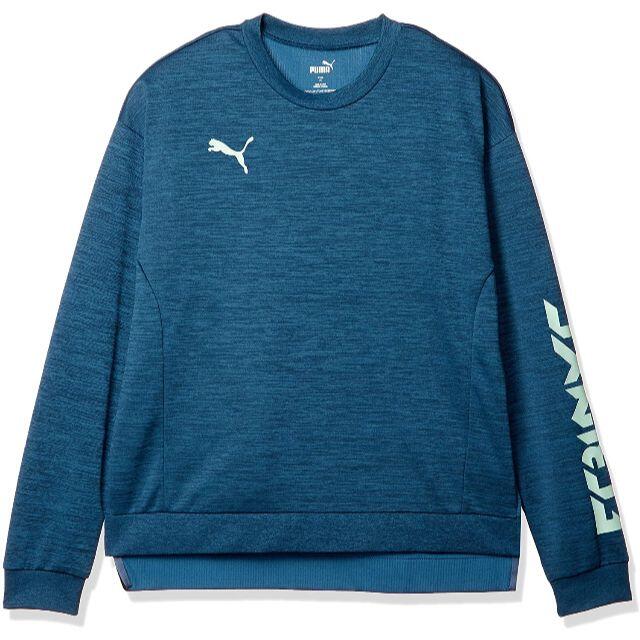 PUMA(プーマ)のM青)プーマ★ロングスリーブシャツ 657030 丸首薄手片側サイドファスナー付 メンズのトップス(Tシャツ/カットソー(七分/長袖))の商品写真