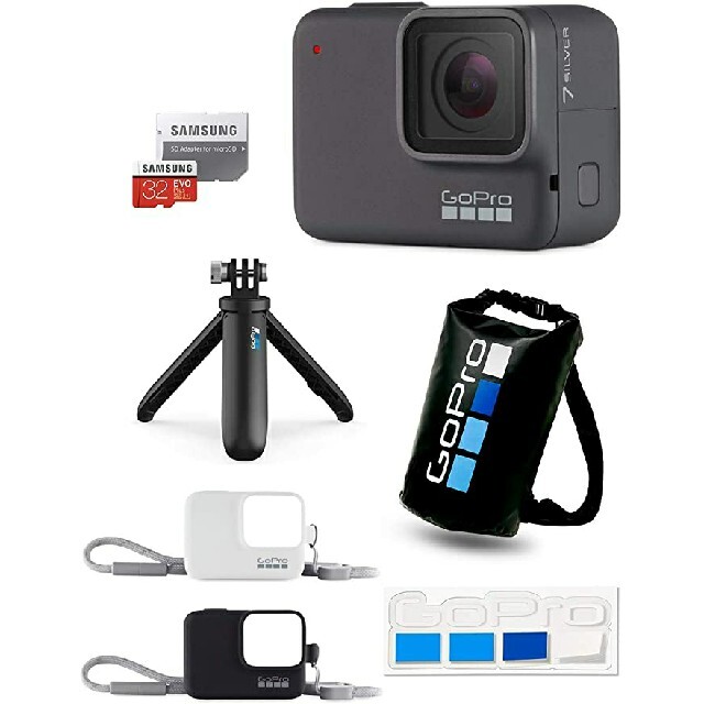 【GoPro公式限定】GoPro HERO7 Silver 付属品多数 コンパクトデジタルカメラ