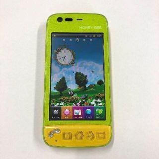 キョウセラ(京セラ)のsoftbank HONEY BEE 101K グリーンイエロー(スマートフォン本体)