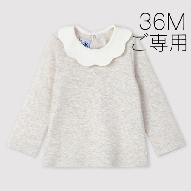 PETIT BATEAU(プチバトー)の＊ご専用＊ 新品未使用  プチバトー  衿付き  カットソー  36m キッズ/ベビー/マタニティのキッズ服女の子用(90cm~)(Tシャツ/カットソー)の商品写真