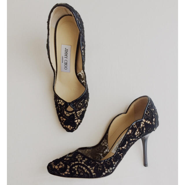 美品☆JIMMY CHOOレースパンプス - ninexmulti.com.br