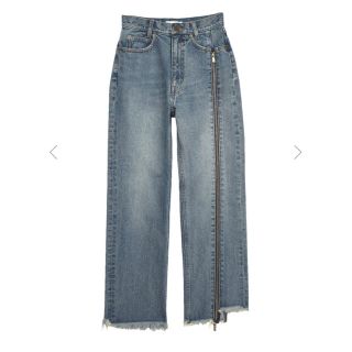 AMERI 新品 公式サイト即完売 ZIPPER STRAIGHT DENIM