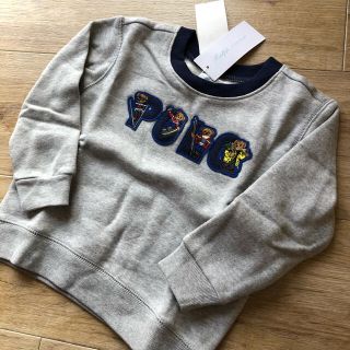 ラルフローレン(Ralph Lauren)のスキーベア　グレー　90 ポロベア　裏起毛　スウェット(Tシャツ/カットソー)