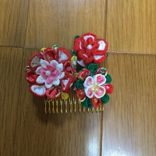 ハンドメイド　つまみ細工　成人式　七五三(ヘアアクセサリー)