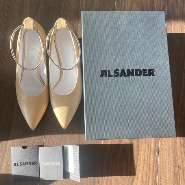 ただいまお取り置き中19日まで。JILSANDER ジルサンダー リングパンプスハイヒール/パンプス