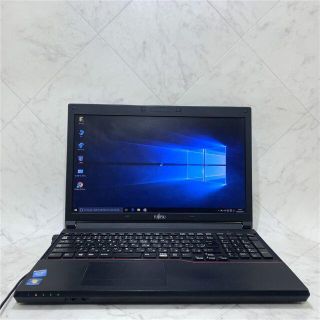 フジツウ(富士通)の中古 ノートパソコン 富士通 A553/H 320GB win10 office(ノートPC)