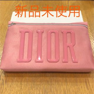 クリスチャンディオール(Christian Dior)のディオール　ピンク　スエード調ポーチ　ノベルティ(ポーチ)