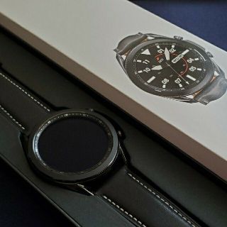 サムスン(SAMSUNG)の美品  Galaxy Watch3 45mm ブラック(腕時計(デジタル))