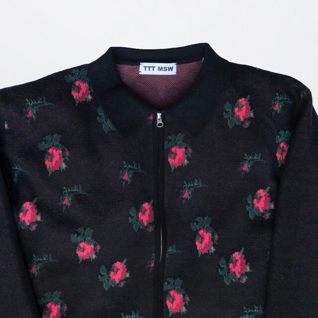 TTT_MSW Flower Knit Polo メンズのトップス(ニット/セーター)の商品写真