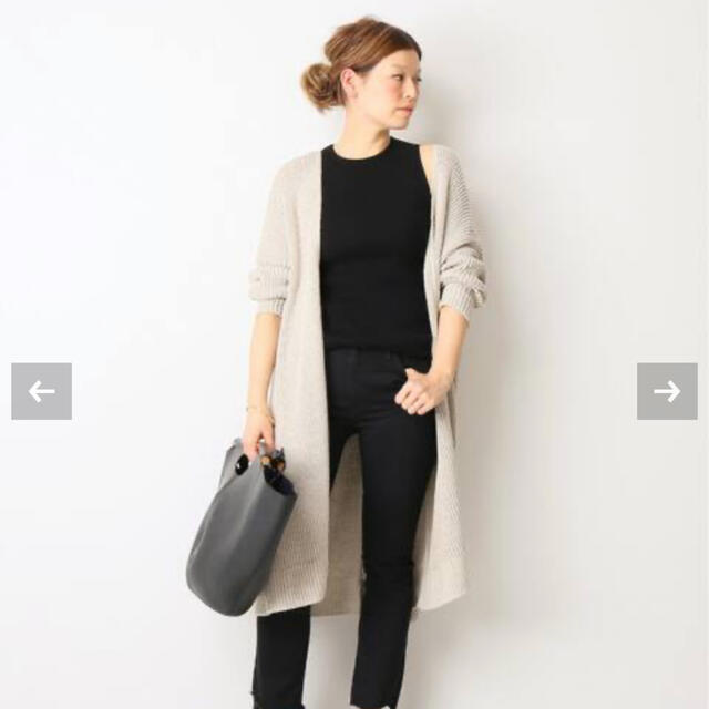 在庫一掃】 DEUXIEME CLASSE カーディガン ロング linen lily Classe 直販人気商品 【Deuxieme Classe】ロングカーディガン カーディガン/ボレロ