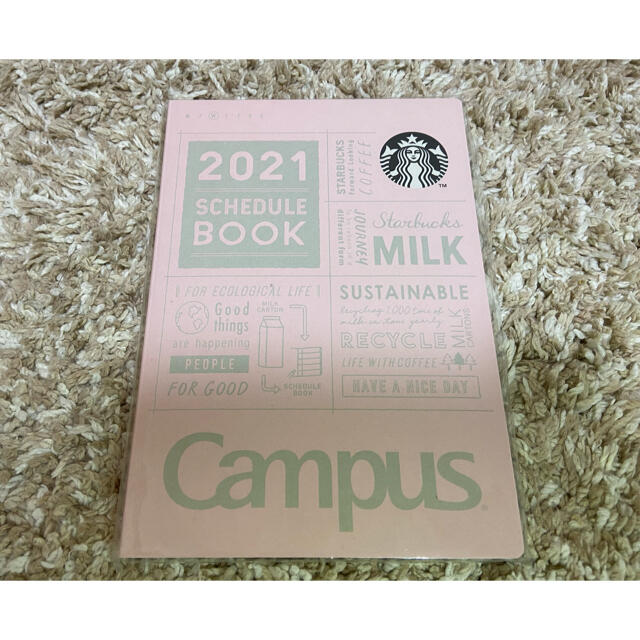 Starbucks Coffee(スターバックスコーヒー)の【即購入◎】スタバ 手帳 2021 ピンク インテリア/住まい/日用品の文房具(カレンダー/スケジュール)の商品写真