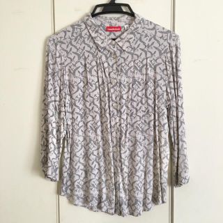 ユニクロ(UNIQLO)のユニクロ × Ivana Helsinki 鳥柄 七分袖 シャツブラウス M(シャツ/ブラウス(長袖/七分))