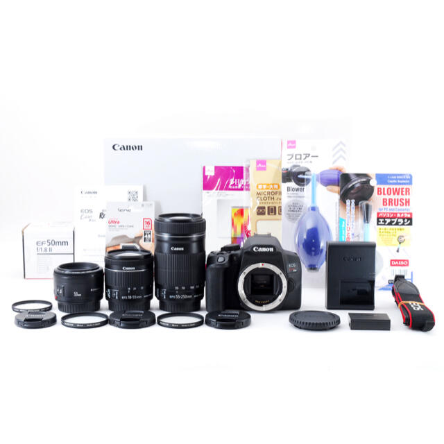 品質が完璧 キャノン最新機種canon - Canon kiss 10i標準&望遠&単焦点