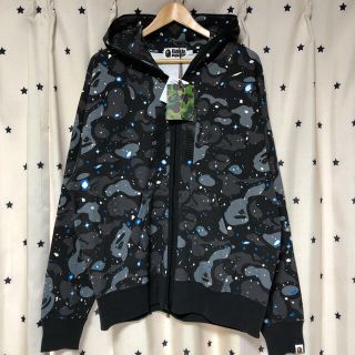 アベイシングエイプ(A BATHING APE)のA BATHING APE スペースカモ パーカー アベイシングエイプ(L)☺️(パーカー)