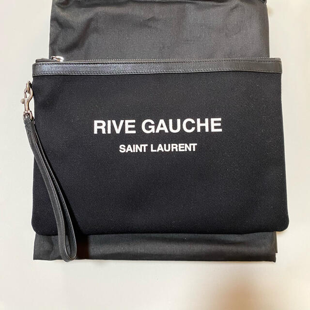 新品未使用！送料込み★Saint Laurent★リヴ・ゴーシュ ロゴ入りポーチ 1