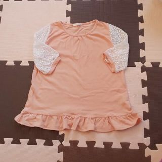 ジーユー(GU)の袖レース服(Tシャツ/カットソー)