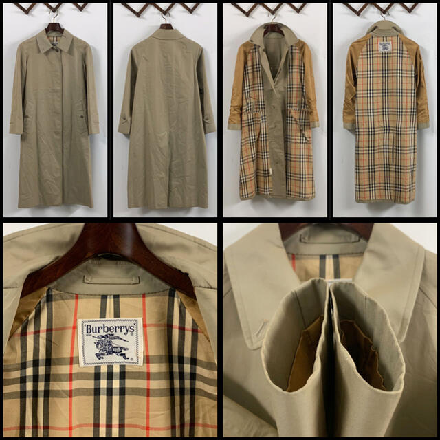 BURBERRY(バーバリー)のBURBERRY バーバリー ステンカラーコート カーキ 裏地総柄 美品 レディースのジャケット/アウター(ロングコート)の商品写真