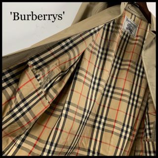 バーバリー(BURBERRY)のBURBERRY バーバリー ステンカラーコート カーキ 裏地総柄 美品(ロングコート)