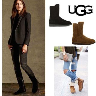 アグ(UGG)のお値下げ美品‼︎UGG ABREE SHORT アグ　アブリーショート　ブラック(ブーツ)