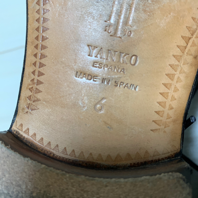 YANKO(ヤンコ)のヤンコのレザーシューズ　プレーントゥ　美品 メンズの靴/シューズ(ドレス/ビジネス)の商品写真