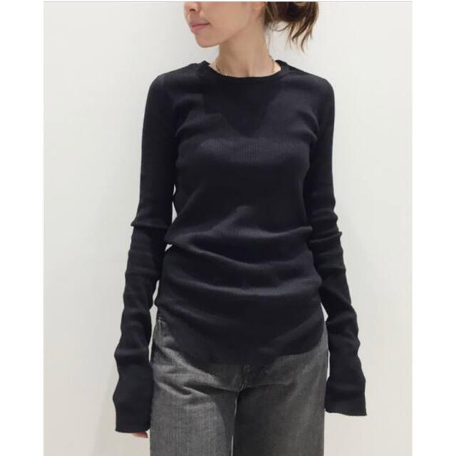 カットソー(長袖/七分)L'Appartement  RIB L/S TOP アパルトモン