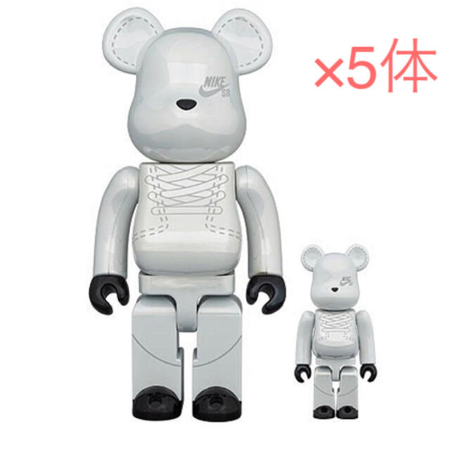 BE@RBRICK NIKE SB 2020 white 100% & 400%