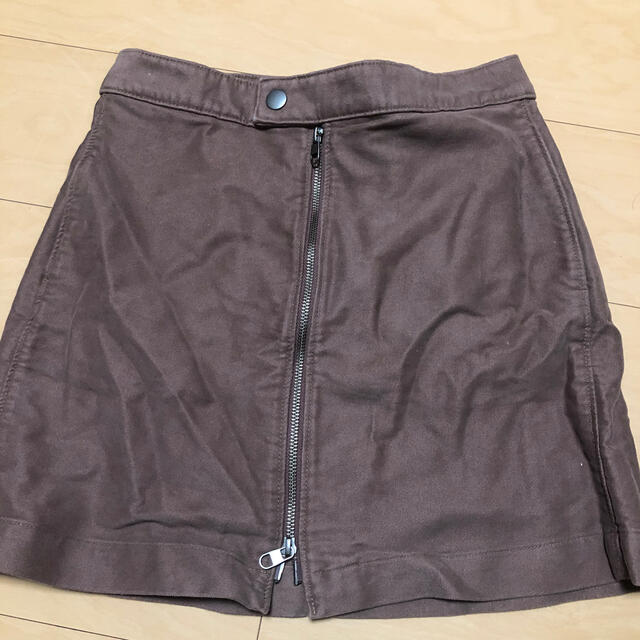 UNIQLO(ユニクロ)のUNIQLO コットンジップミニスカート  レディースのスカート(ミニスカート)の商品写真