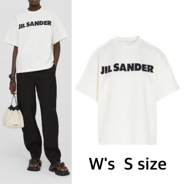 Jil Sander(ジルサンダー)の■ JIL SANDER プリント ロゴ コットン Tシャツ ■ レディースのトップス(Tシャツ(半袖/袖なし))の商品写真