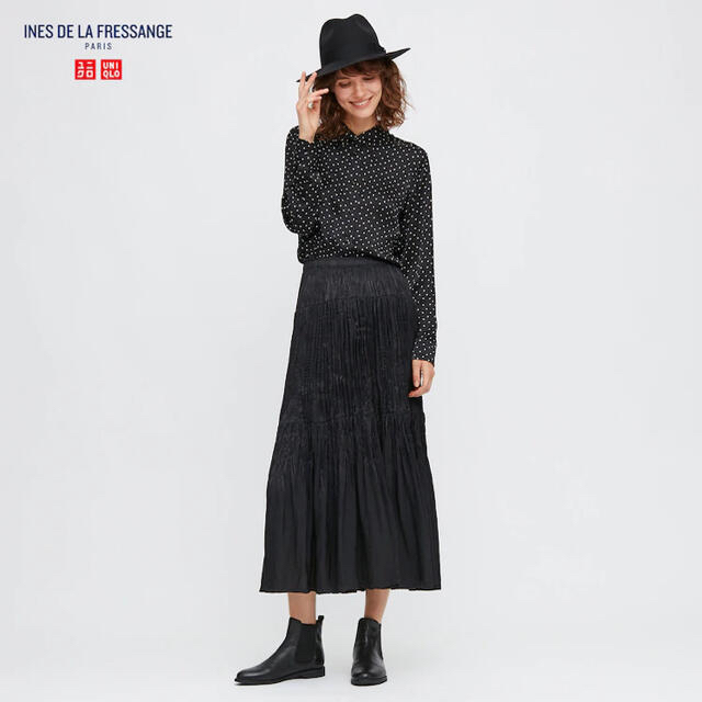 UNIQLO(ユニクロ)のツイストプリーツロングスカート（無地） レディースのスカート(ロングスカート)の商品写真