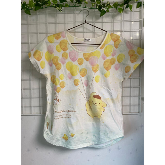 サンリオ(サンリオ)のポムポムプリン♡子ども用Tシャツ レディースのトップス(Tシャツ(半袖/袖なし))の商品写真