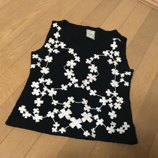 シビラ(Sybilla)のシビラ　sybilla  (ホコモモラ同系) ニットカットソー　刺繍(カットソー(半袖/袖なし))