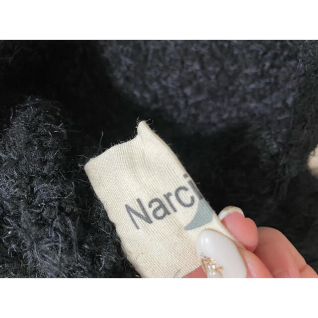 Narcissus(ナルシス)のNarcissus♡袖ボリュームニット 黒 レディースのトップス(ニット/セーター)の商品写真