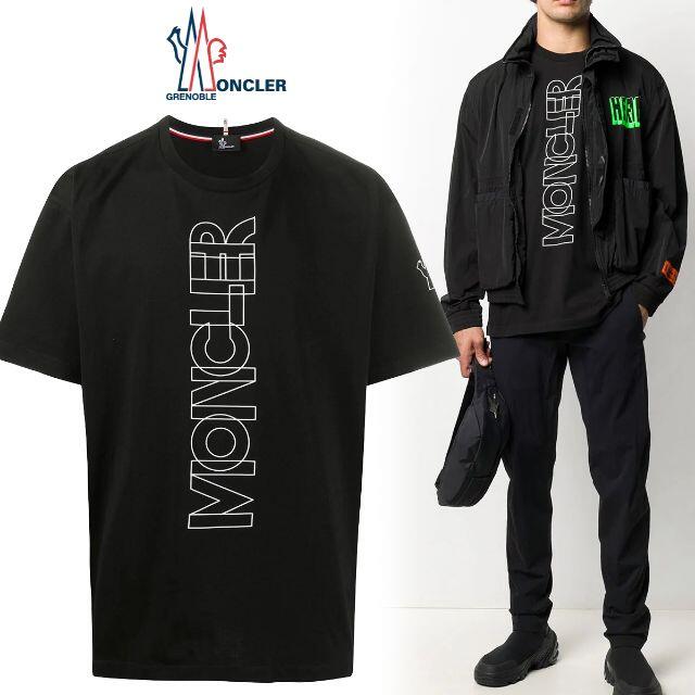 92 MONCLER GRENOBLE ブラック Tシャツ size M