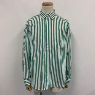 コムサイズム(COMME CA ISM)の【美品】COMME CA ISM グリーンストライプシャツ(シャツ)