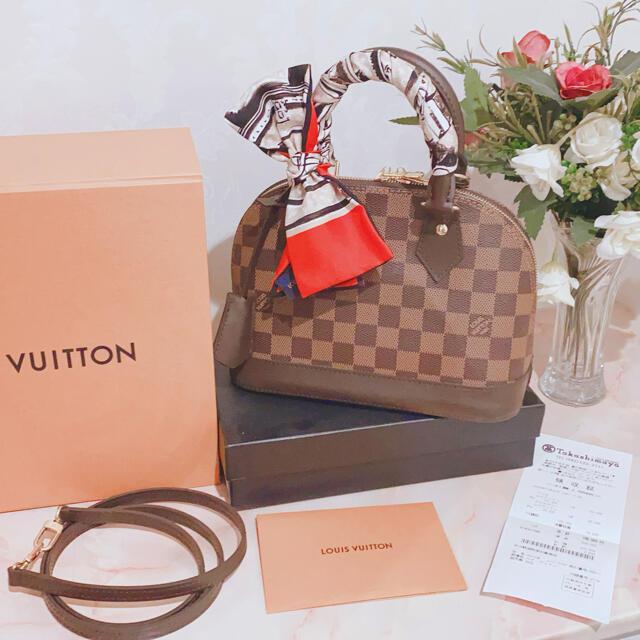 完成品 LOUIS VUITTON アルマbb ツイリー付き - ショルダーバッグ