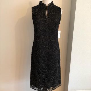 ヴィヴィアンタム(VIVIENNE TAM)のシャンシャン様用★未使用ビビアンタム刺繍チャイナワンピース38(ひざ丈ワンピース)