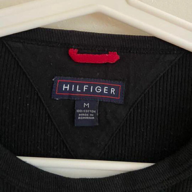 TOMMY HILFIGER(トミーヒルフィガー)のTOMMY HILFIGER トミーヒルフィガー長袖Tシャツ ブラック サイズM メンズのトップス(Tシャツ/カットソー(七分/長袖))の商品写真